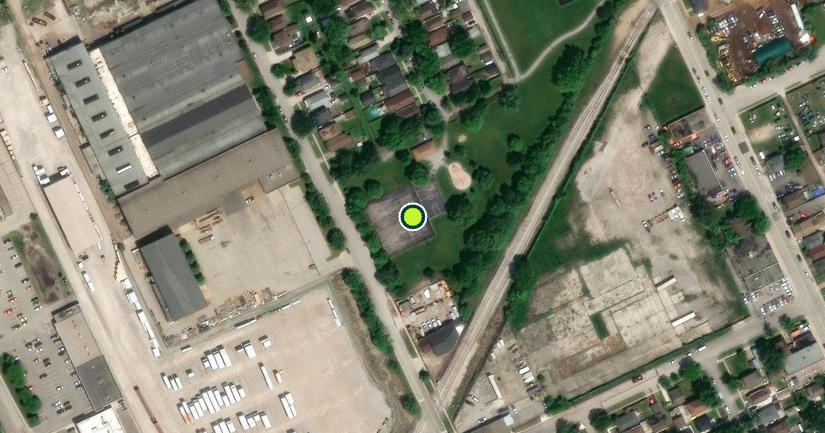 Satellite view of Windsor Pickleball Courts