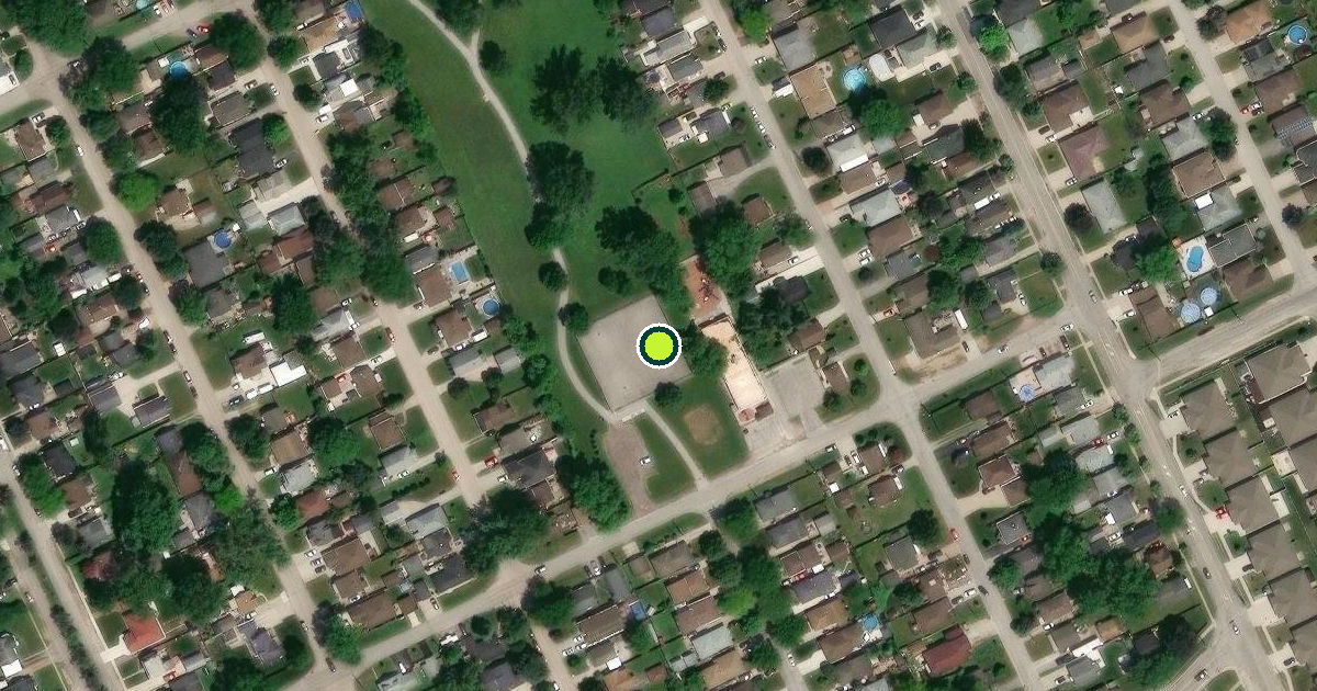 Satellite view of Windsor Pickleball Courts