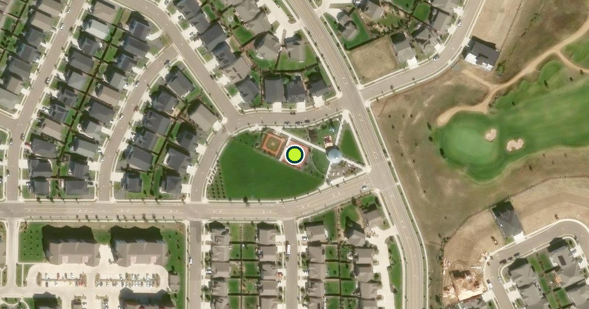 Satellite view of Windsor Pickleball Courts