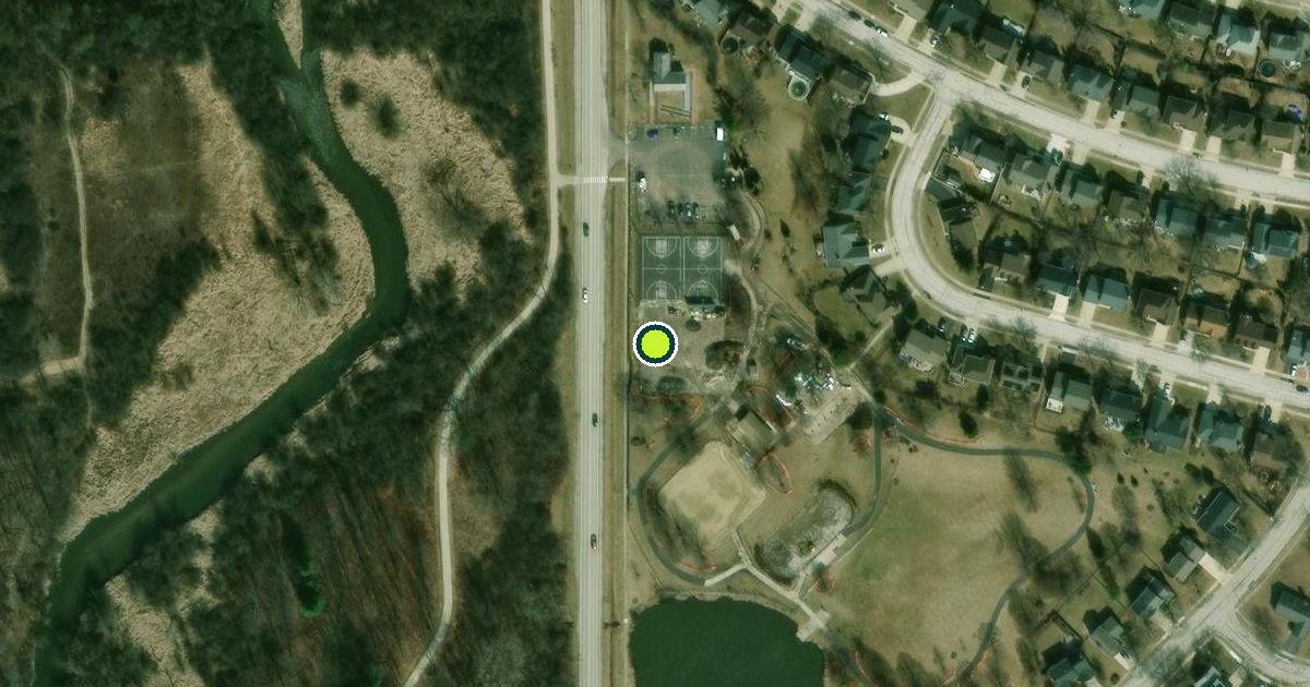 Satellite view of Winfield Pickleball Courts