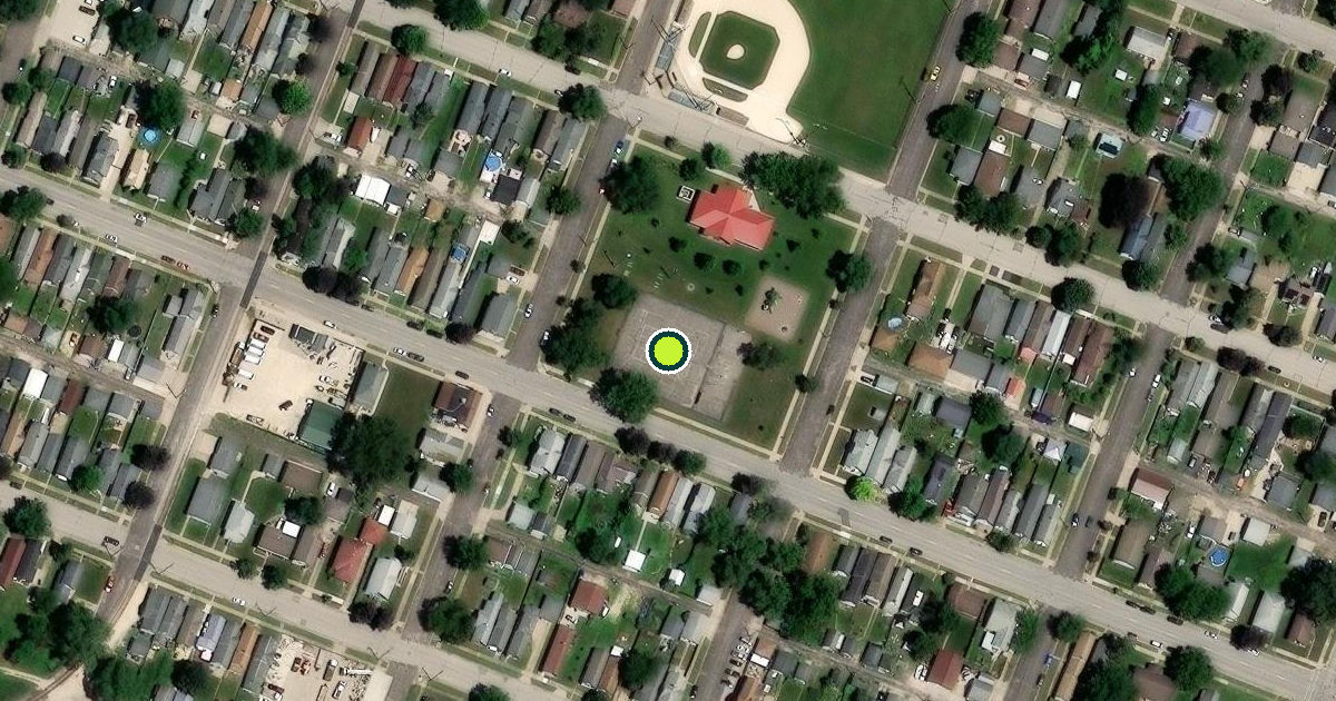 Satellite view of Winona Pickleball Courts