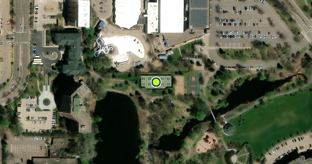 Satellite view of Wolfe Park Pickleball Courts