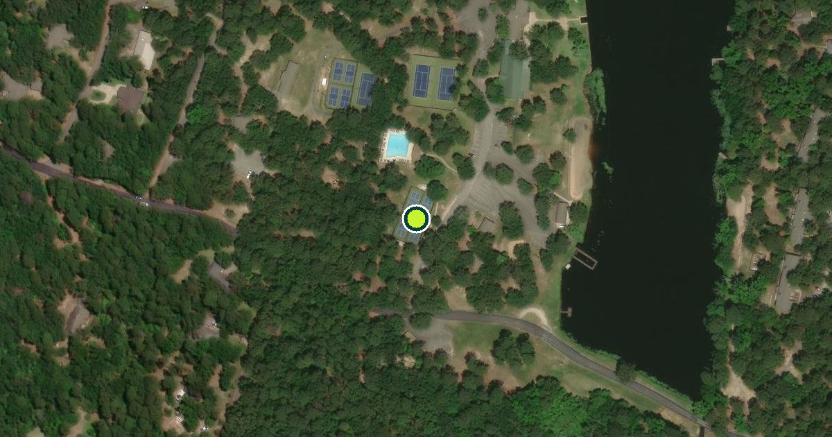 Satellite view of Wood County Pickleball Courts
