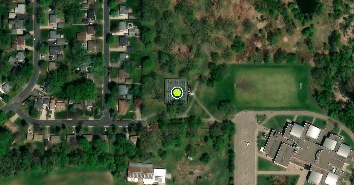 Satellite view of Woodbury Pickleball Courts