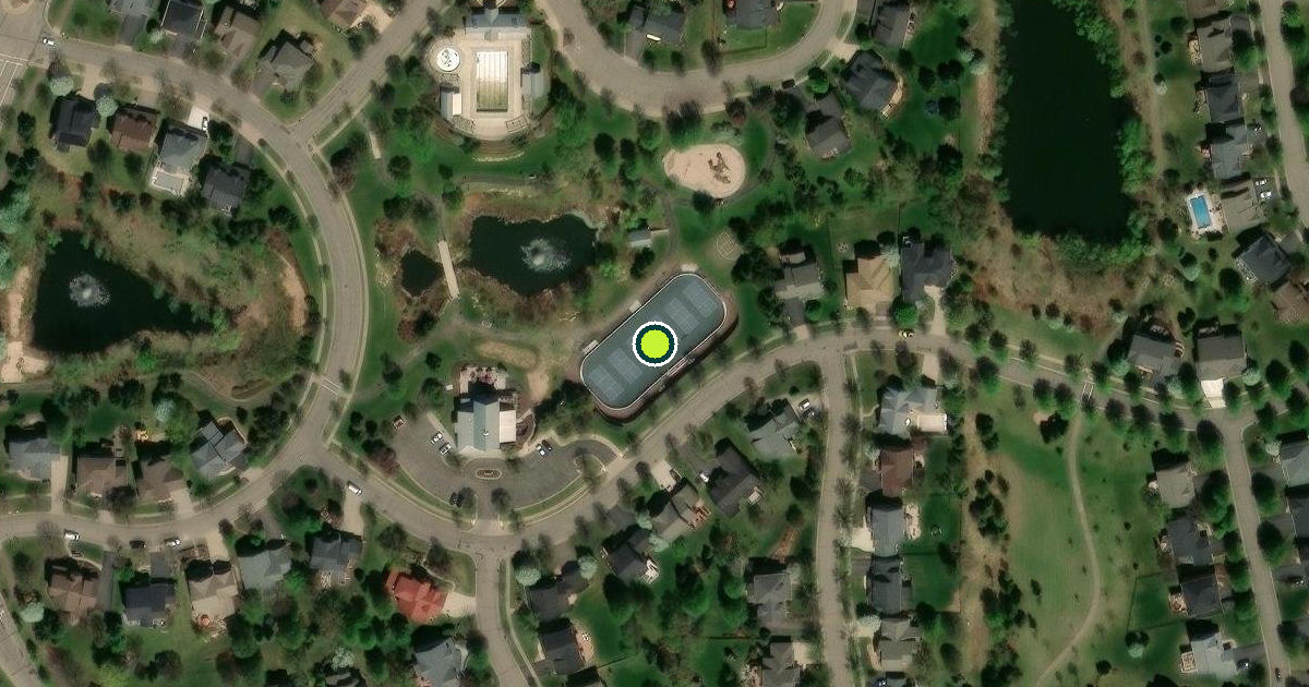 Satellite view of Woodbury Pickleball Courts