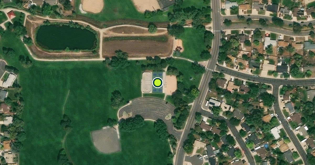 Satellite view of Woodglen Pickleball Courts