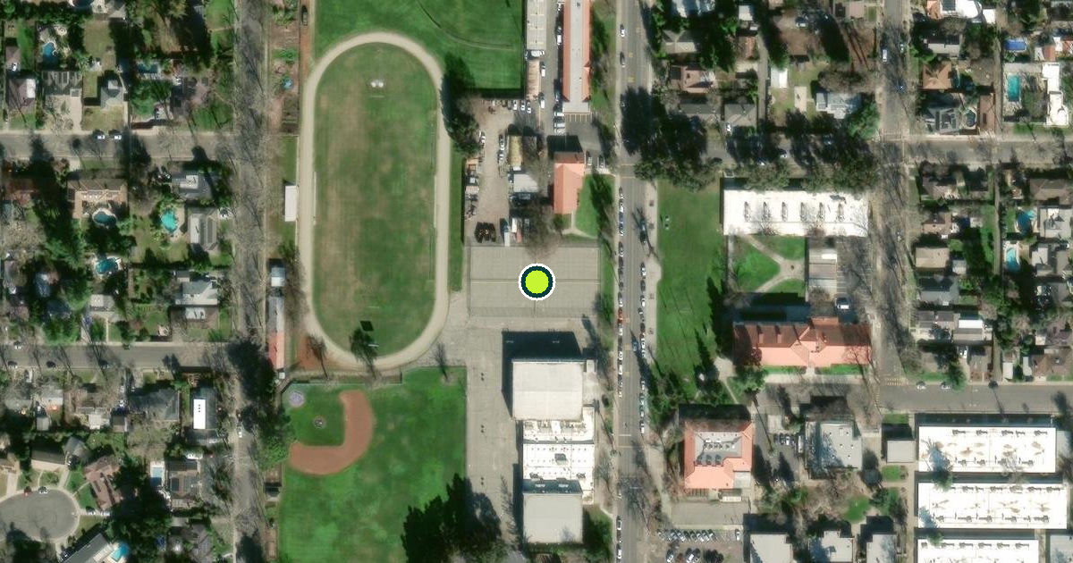 Satellite view of Woodland Pickleball Courts