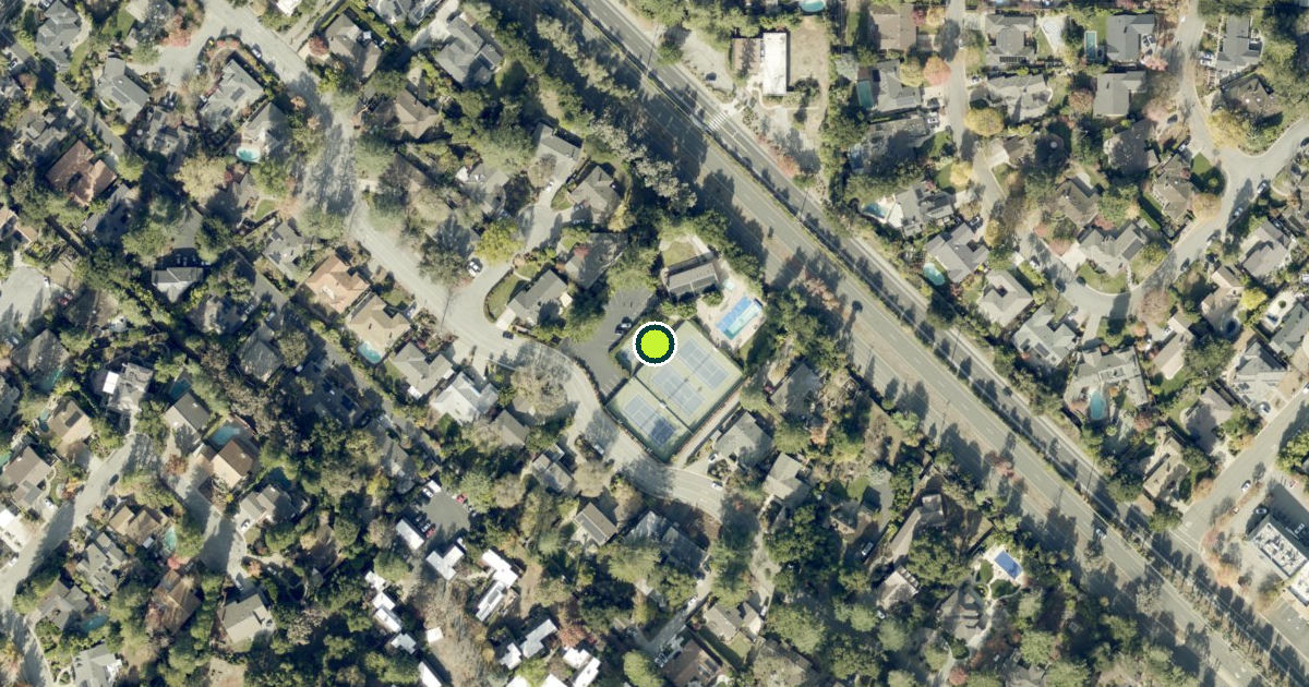 Satellite view of Woodland Vista Swim & Racquet Club