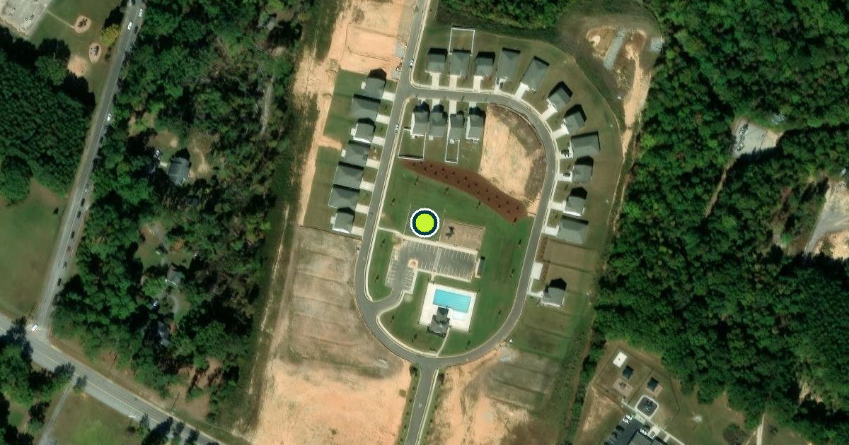 Satellite view of Woodruff Pickleball Courts