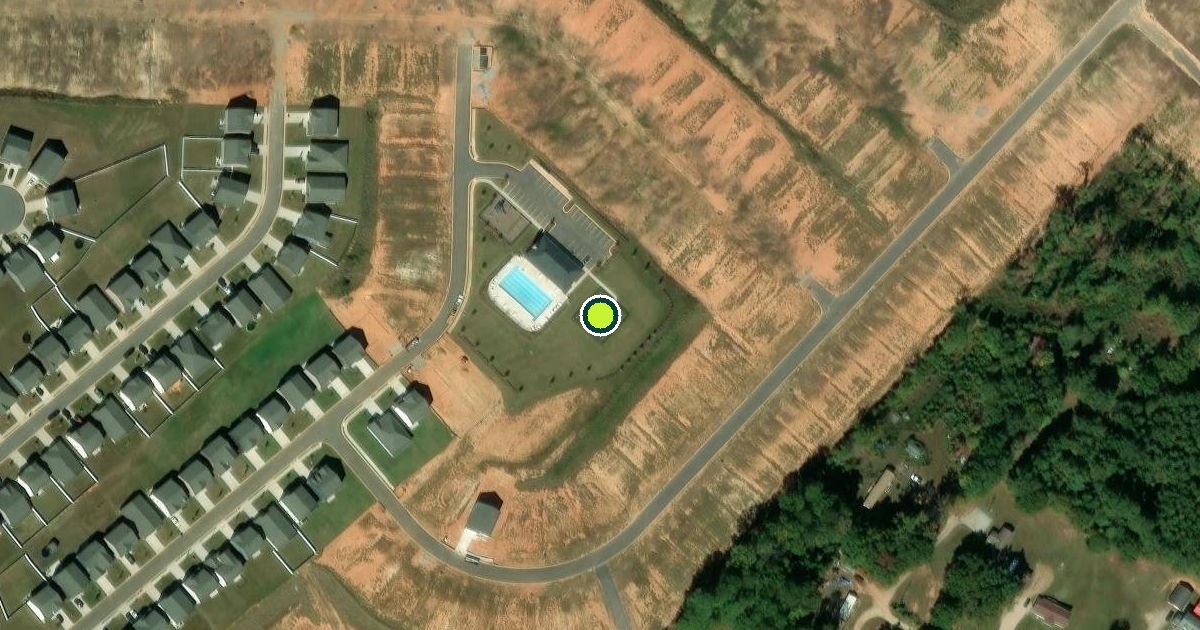 Satellite view of Woodruff Pickleball Courts