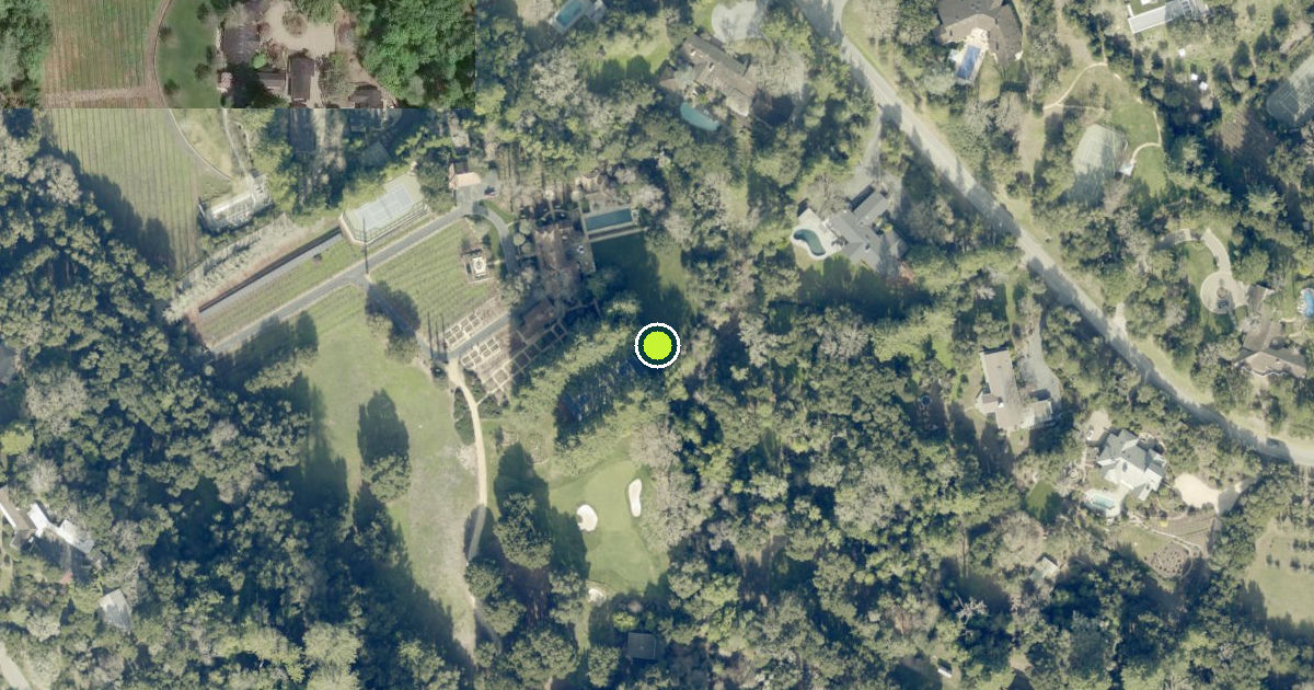 Satellite view of Woodside Pickleball Courts