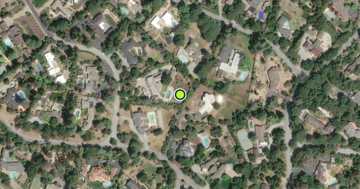 Satellite view of Woodside Pickleball Courts