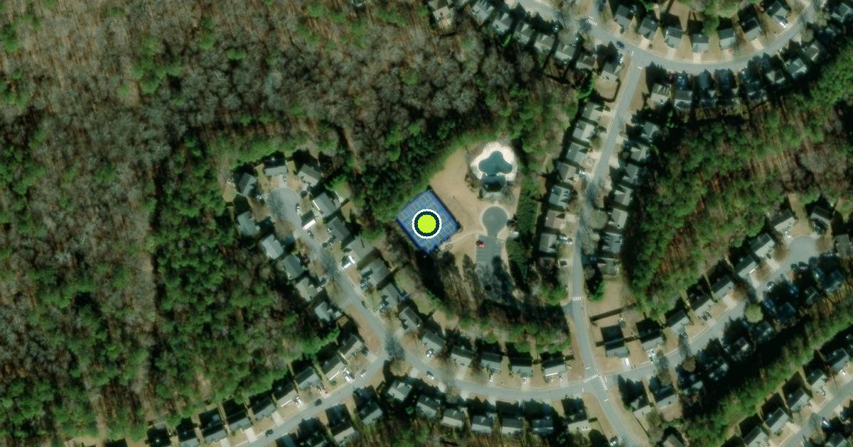 Satellite view of Woodstock Pickleball Courts