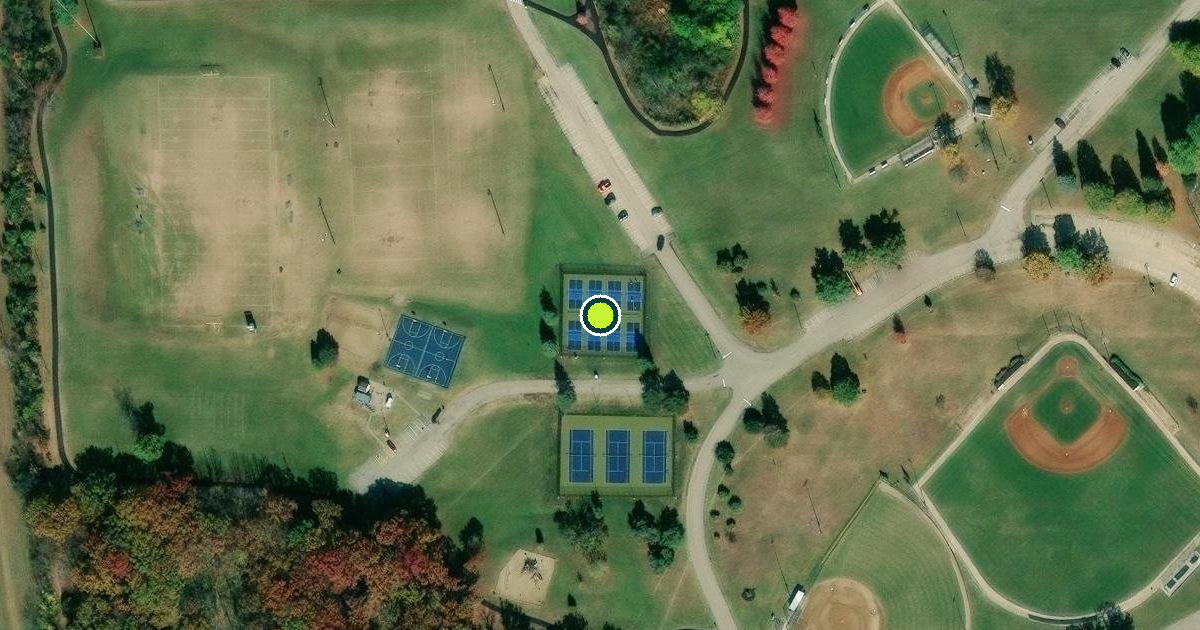 Satellite view of Woodstock Pickleball Courts