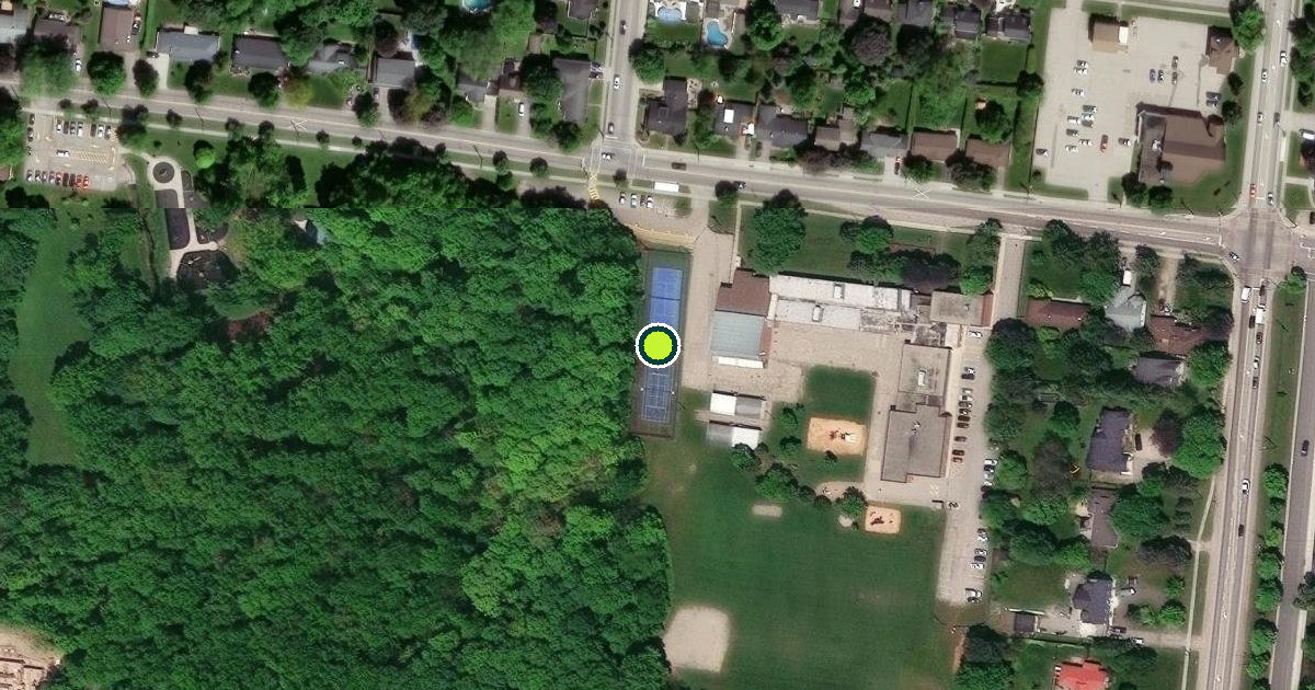 Satellite view of Woolwich Pickleball Courts