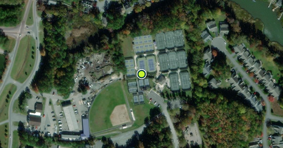 Satellite view of Worcester County Pickleball Courts
