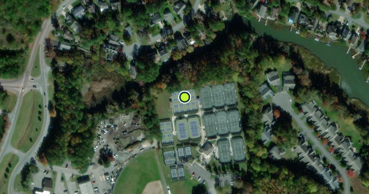 Satellite view of Worcester County Pickleball Courts