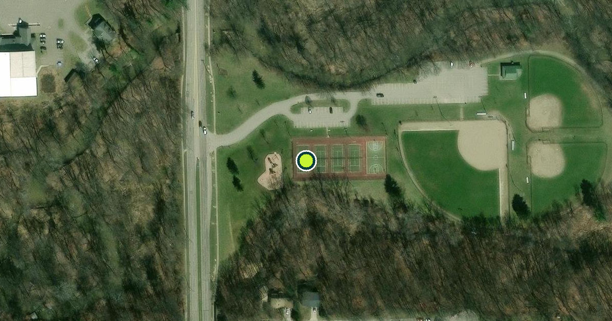 Satellite view of Wyoming Pickleball Courts