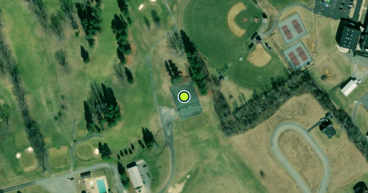 Satellite view of Wytheville Pickleball Courts
