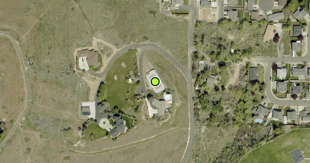 Satellite view of Yakima County Pickleball Courts