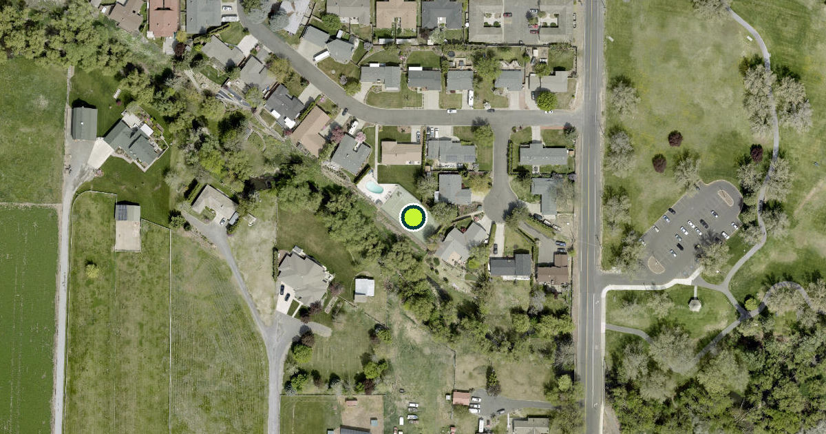 Satellite view of Yakima Pickleball Courts