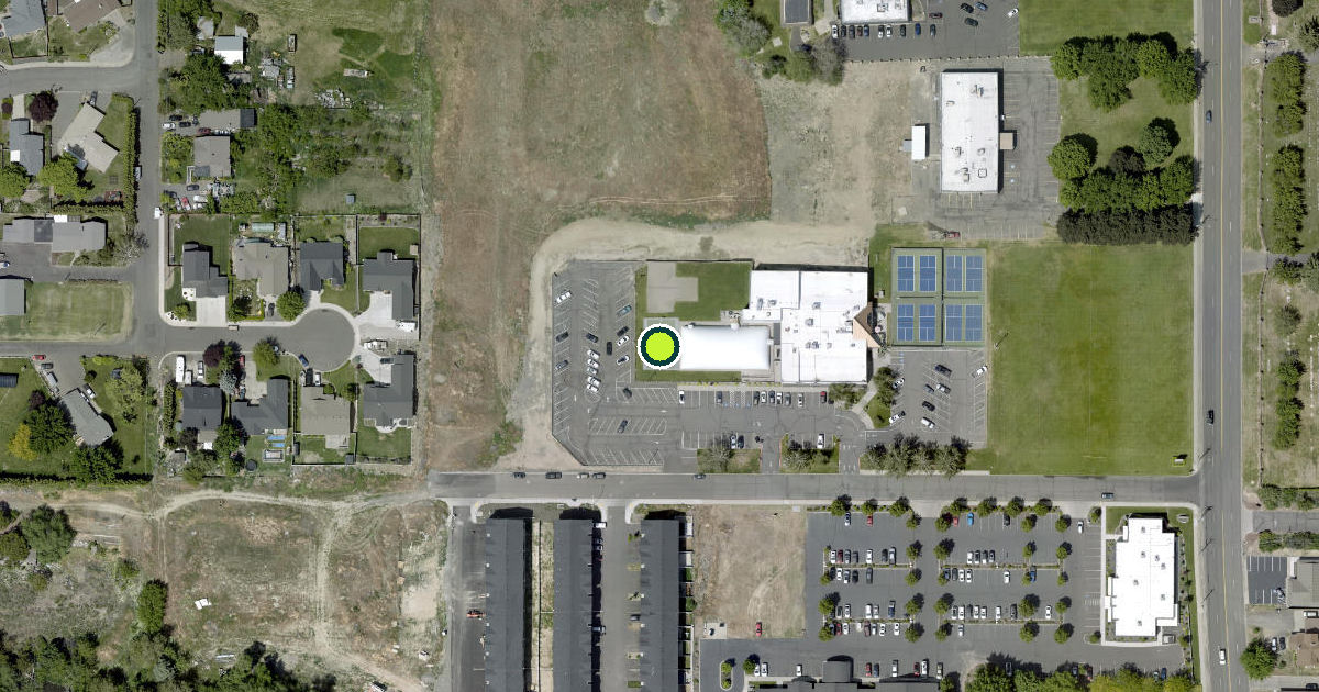Satellite view of Yakima Pickleball Courts
