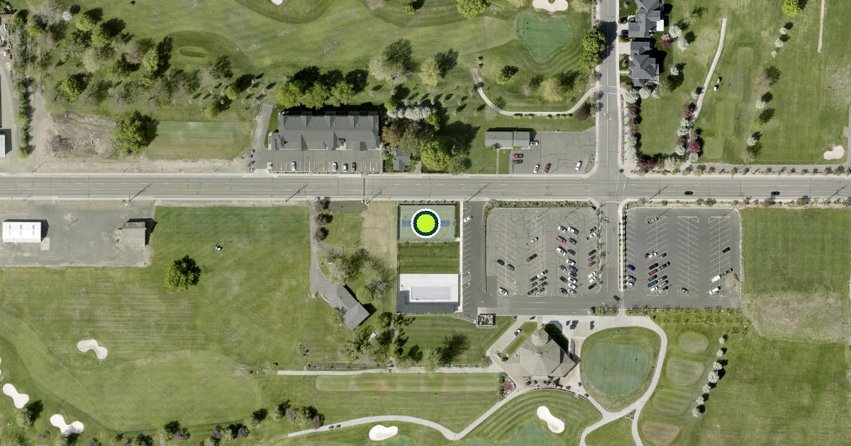 Satellite view of Yakima Pickleball Courts