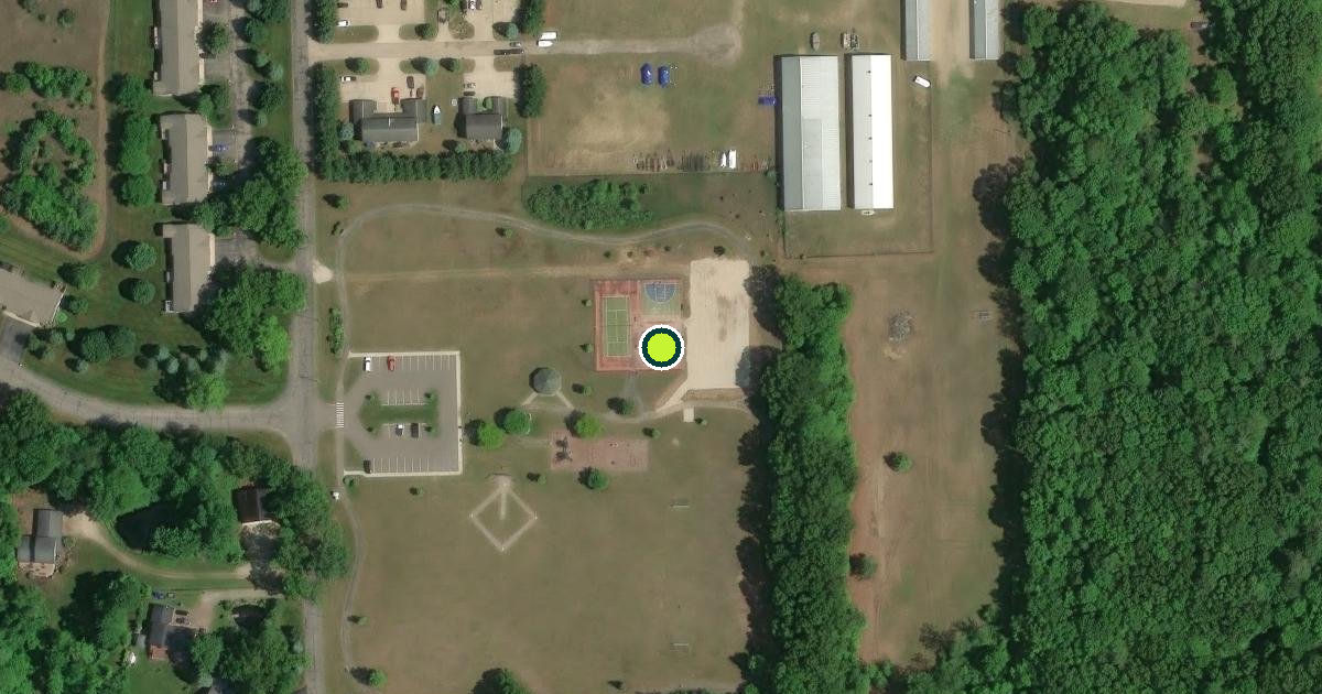 Satellite view of Yankee Springs Township Pickleball Courts