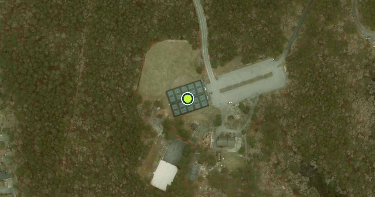 Satellite view of Yarmouth Pickleball Courts