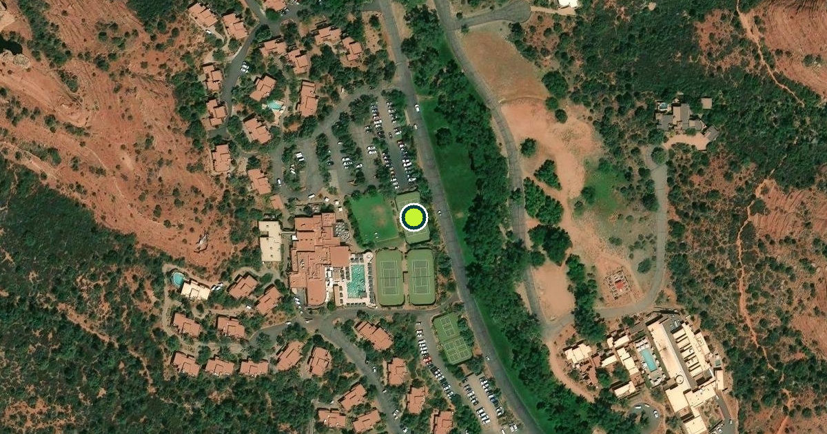 Satellite view of Yavapai County Pickleball Courts