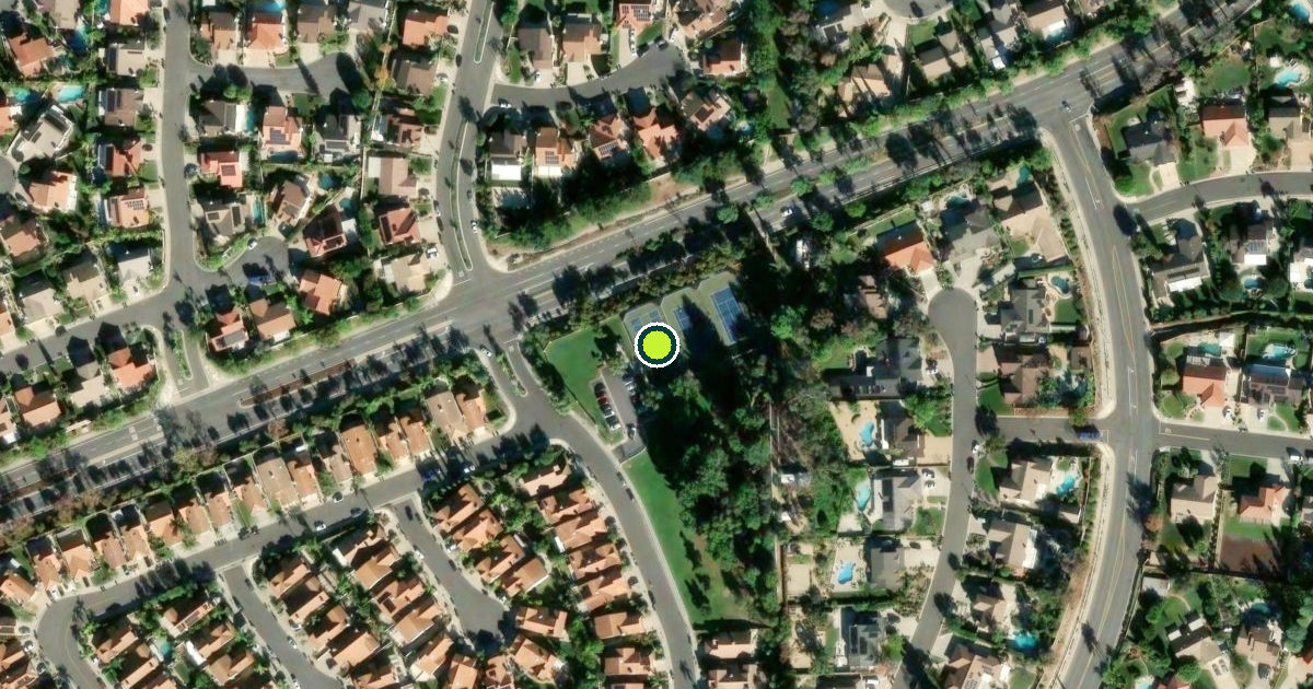Satellite view of Yorba Linda Pickleball Courts