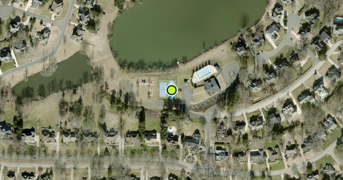 Satellite view of York County Pickleball Courts