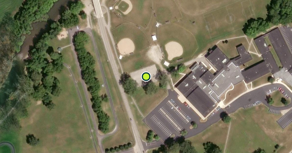 Satellite view of Yorktown Pickleball Courts