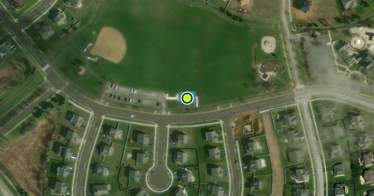 Satellite view of Yorkville Pickleball Courts