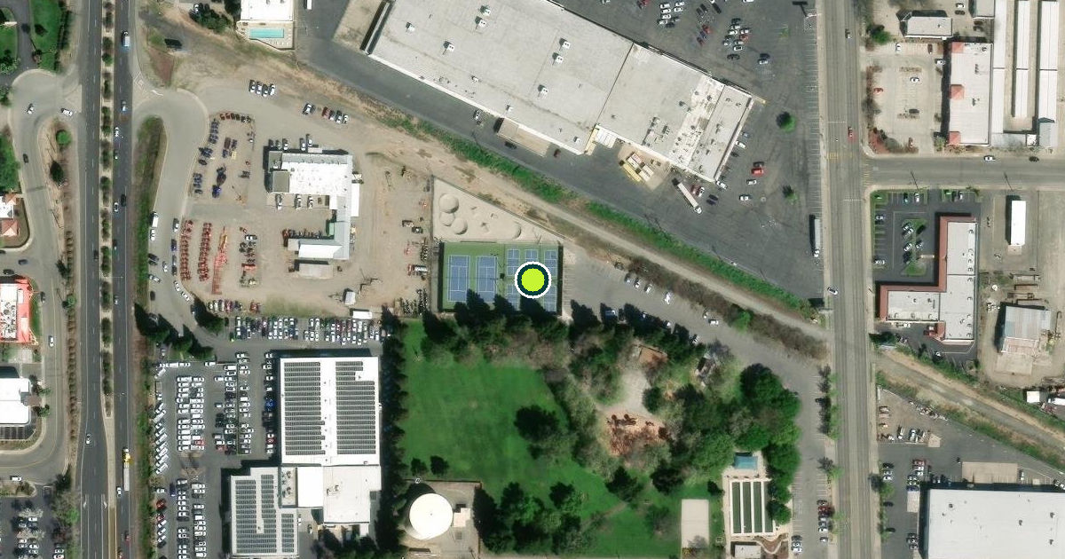 Satellite view of Yuba City Pickleball Courts