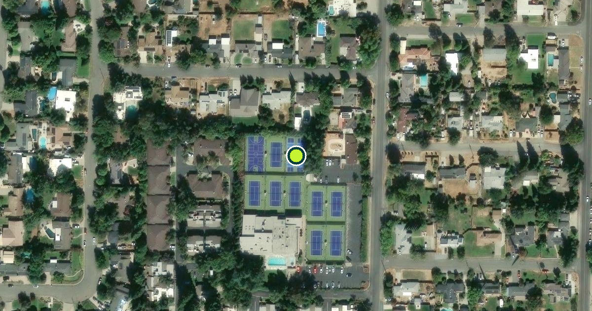 Satellite view of Yuba City Pickleball Courts