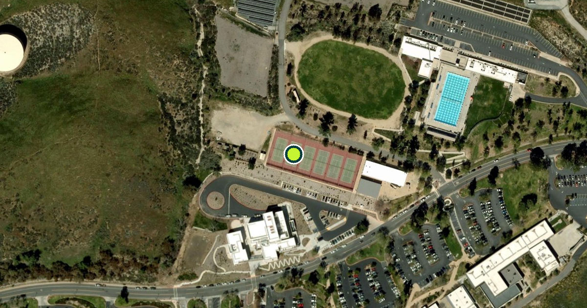 Satellite view of Yucaipa Pickleball Courts