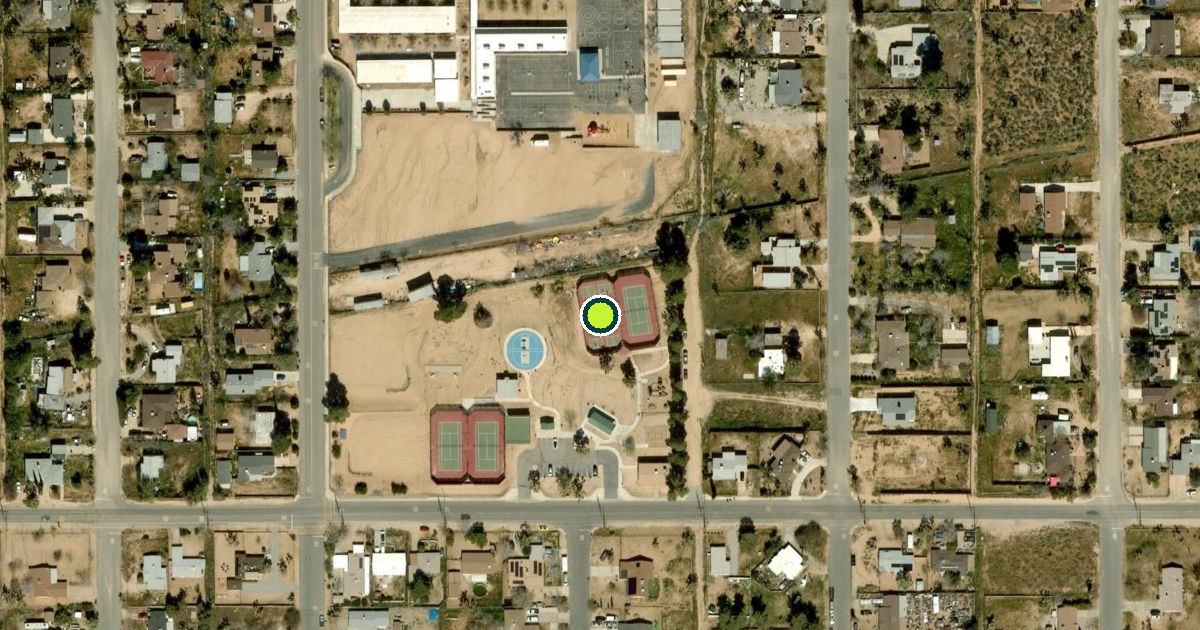 Satellite view of Yucca Valley Pickleball Courts