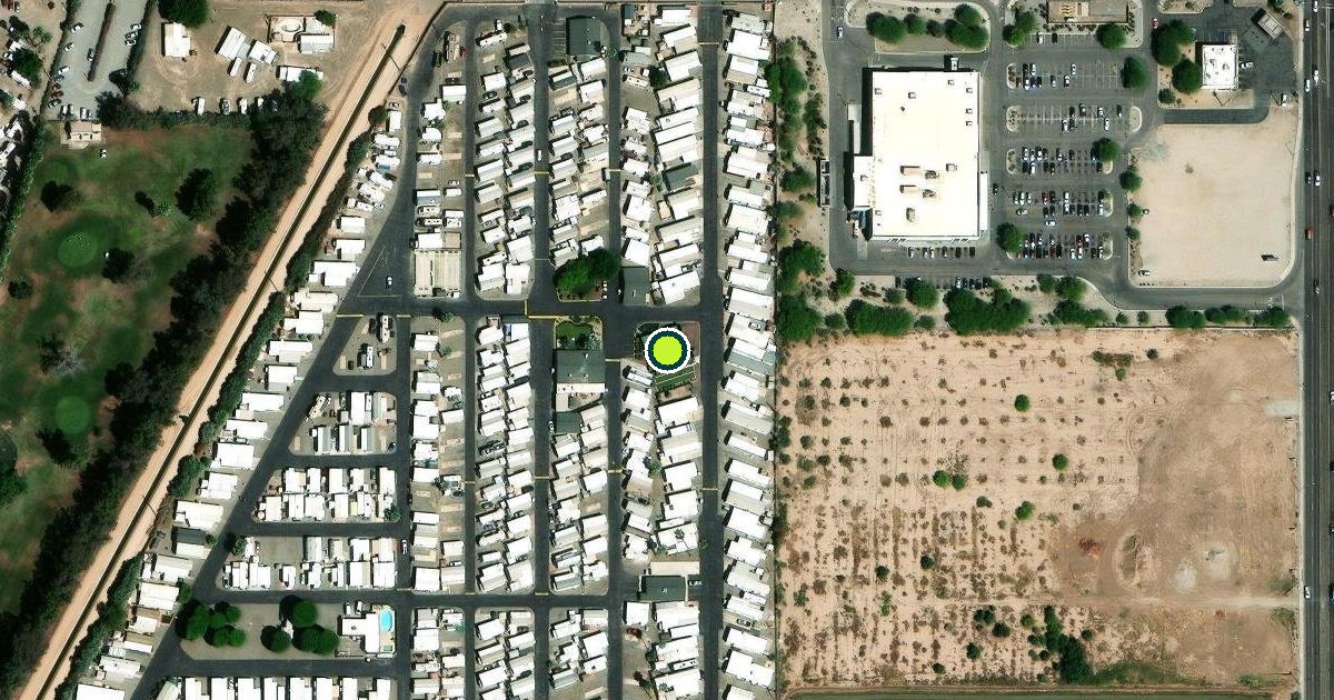 Satellite view of Yuma County Pickleball Courts