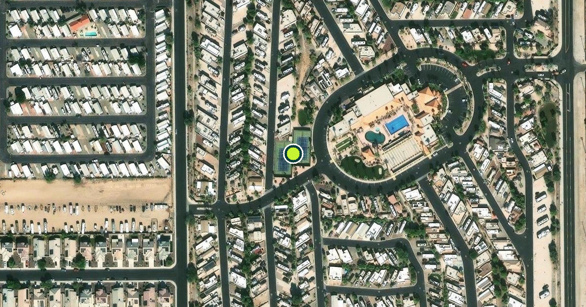 Satellite view of Yuma Pickleball Courts