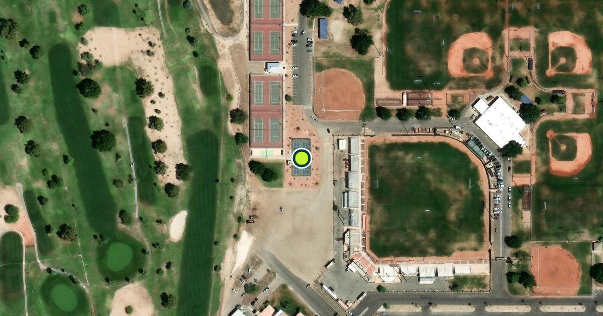 Satellite view of Yuma Pickleball Courts