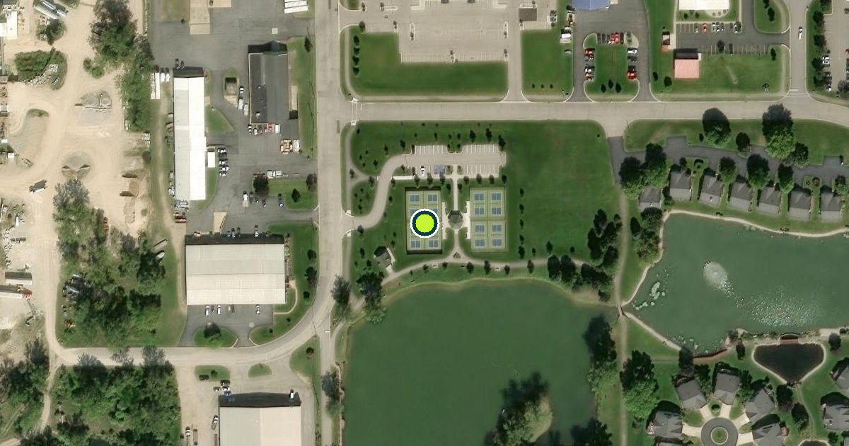 Satellite view of Zeeland Pickleball Courts