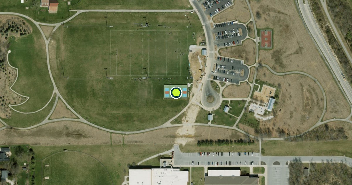 Satellite view of Zionsville Pickleball Courts